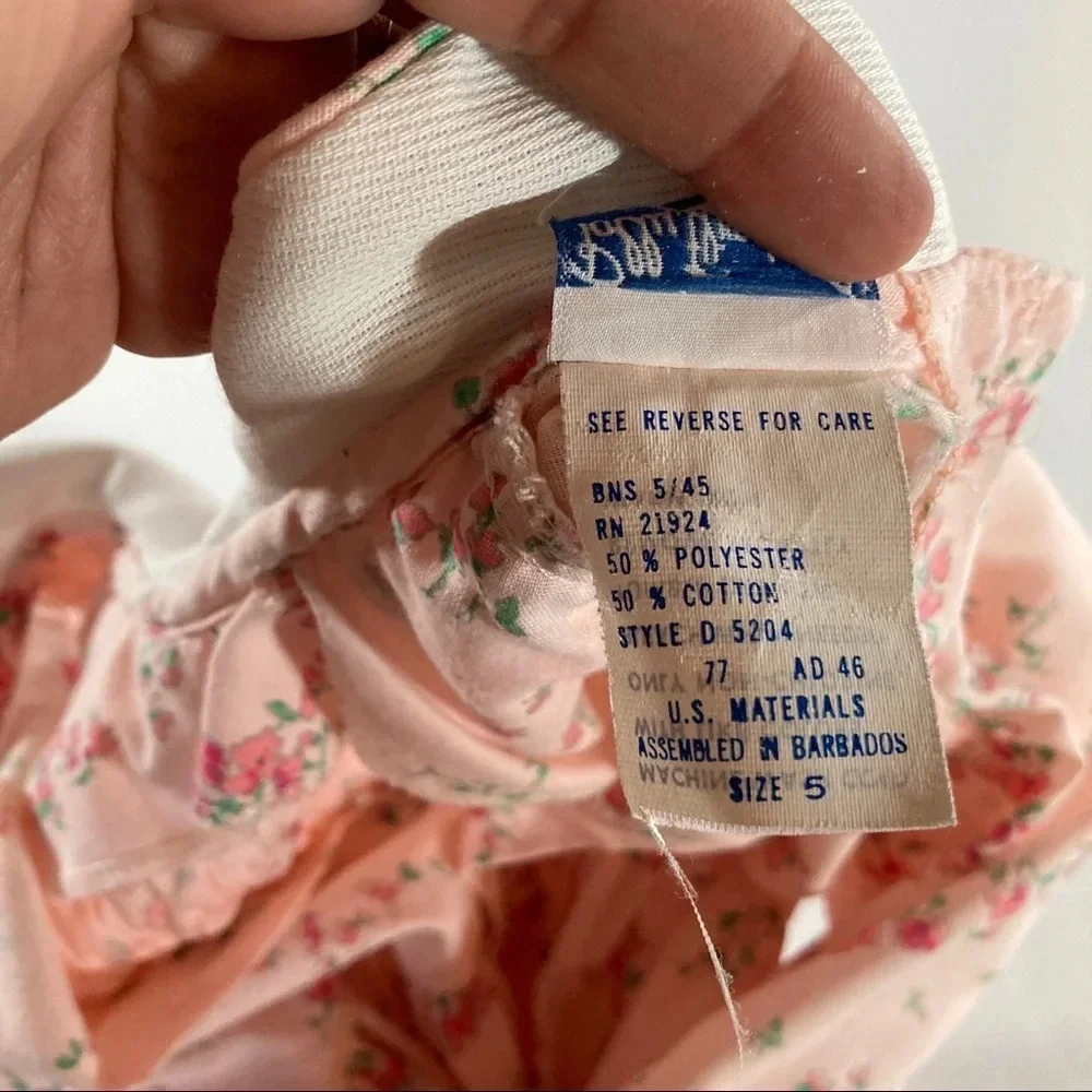 Vintage Polly Flinders Floral Dress Size 5